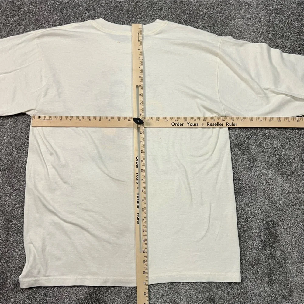 Vintage teacher shirt womens large white long sleeve fruit of the‎ loom school - Picture 7 of 9